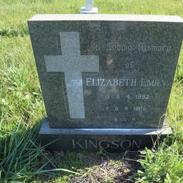 KINGSON Elizabeth Emily 1882-1969