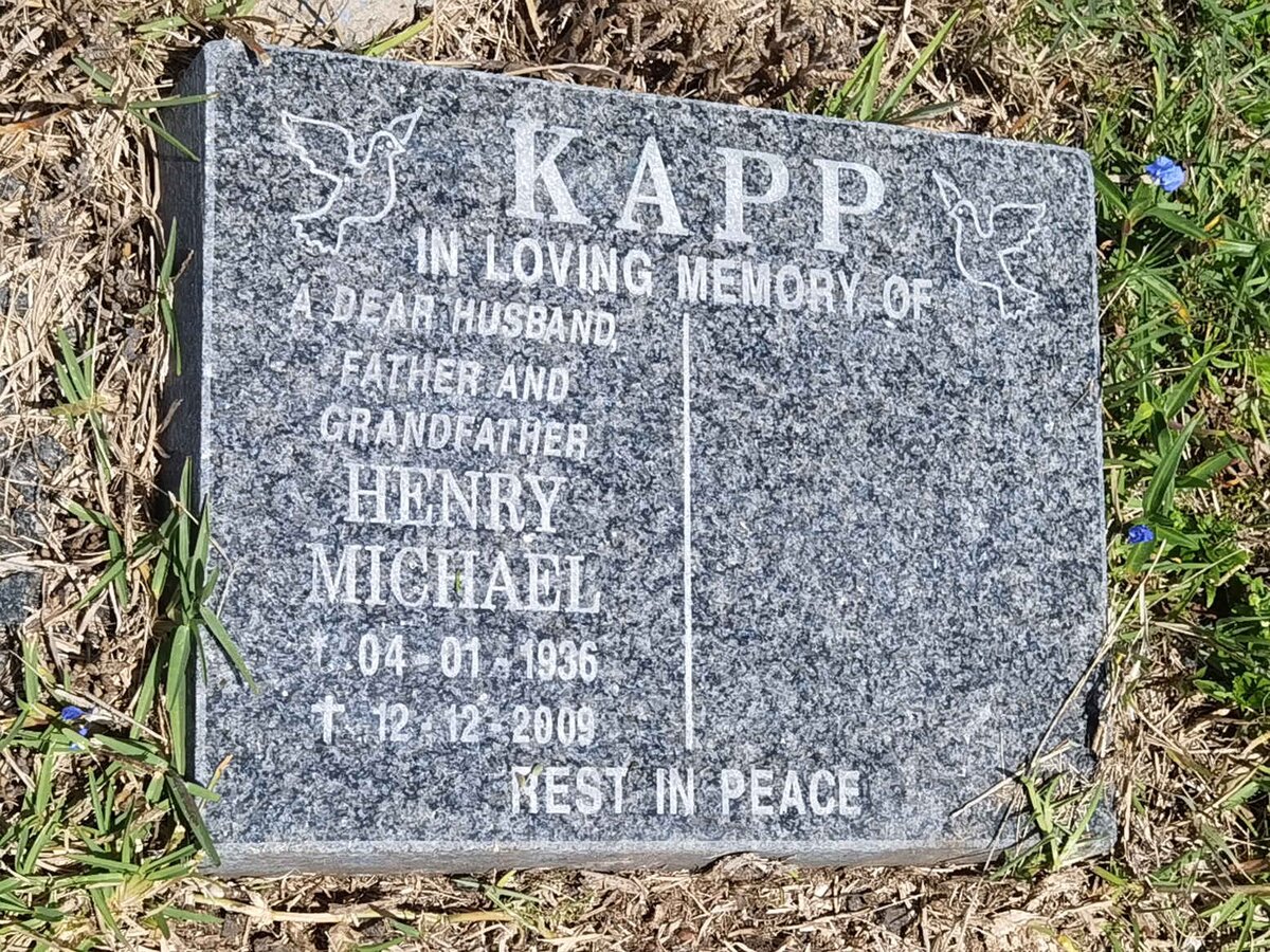 KAPP Henry Michael 1936-2009