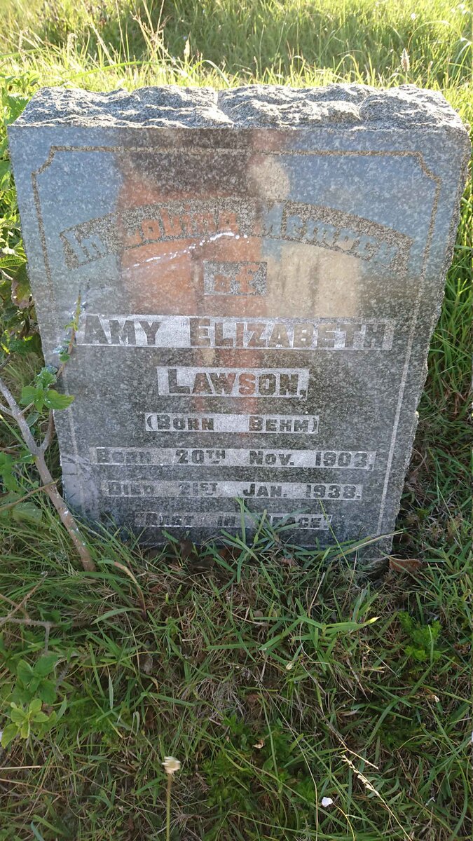 LAWSON Amy Elizabeth nee BEHM 1903-1938
