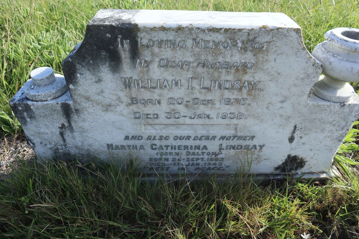 LINDSAY William I. 1875-1938 &amp; Martha Catherina DALTON 1883-1945