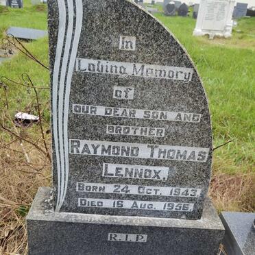 LENNOX Raymond Thomas 1943-1956