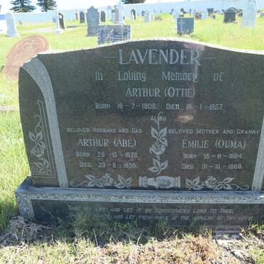 LAVENDER Arthur 1876-1958 &amp; Emilie 1884-1968 :: LAVENDER Arthur 1906-1957
