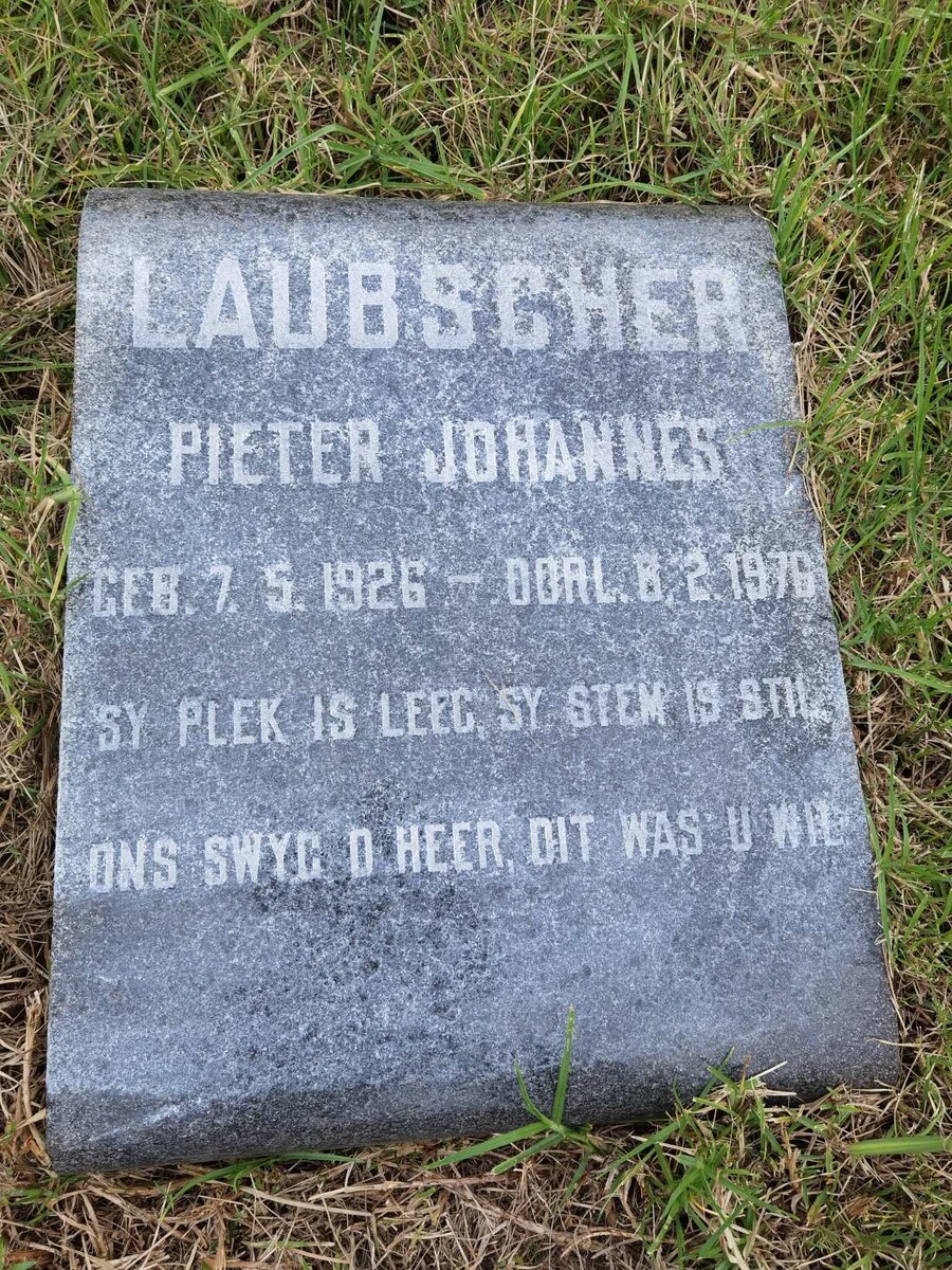 LAUBSCHER Pieter Johannes 1926-1976