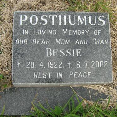 POSTHUMUS Bessie 1922-2002