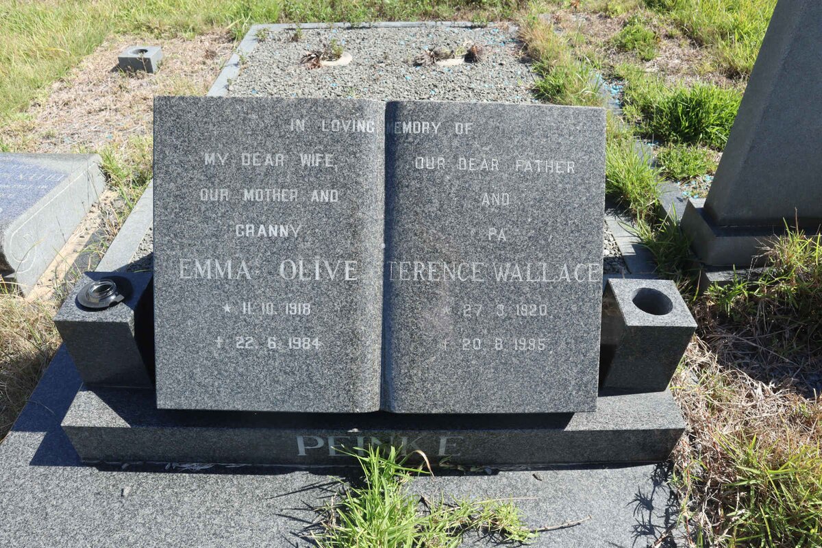 PEINKE Terence Wallace 1920-1995 &amp; Emma Olive 1918-1984