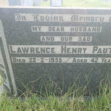 PAUTZ Lawrence Henry -1955