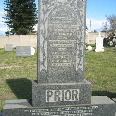 PRIOR George William -1930 &amp; Mary McBEATH 1872-1954 :: PRIOR Helen -1901 :: PRIOR George Arnold 1895-1967