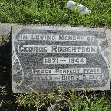 ROBERTSON George 1871-1944 &amp; Stella -1978