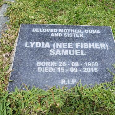 SAMUEL Lydia nee FISHER 1958-2015