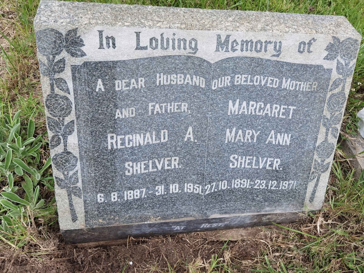SHELVER Reginald A. 1887-1951 &amp; Margaret Mary Ann 1891-1971