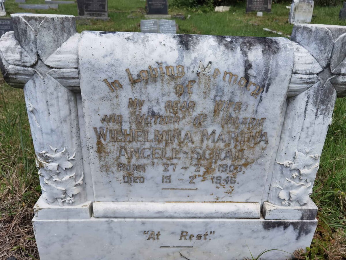 SCHAU Valerie Wilhelmina Martha, ANGELL 1903-1946