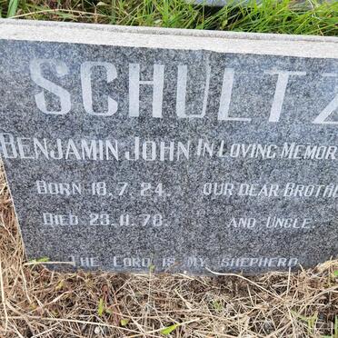 SCHULTZ Benjamin John 1924-1978