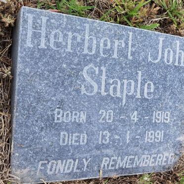STAPLE Herbert John 1919-1991