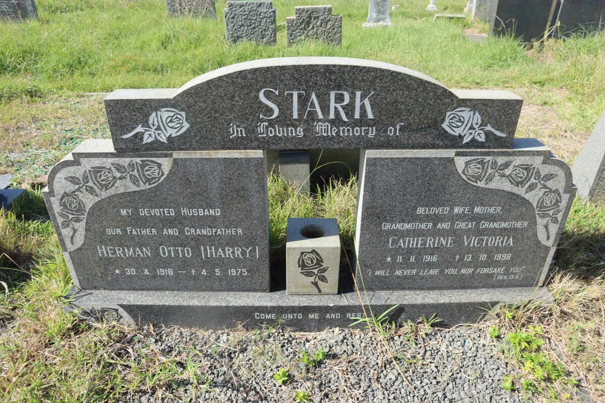 STARK Herman Otto 1918-1975 &amp; Catherine Victoria 1916-1998