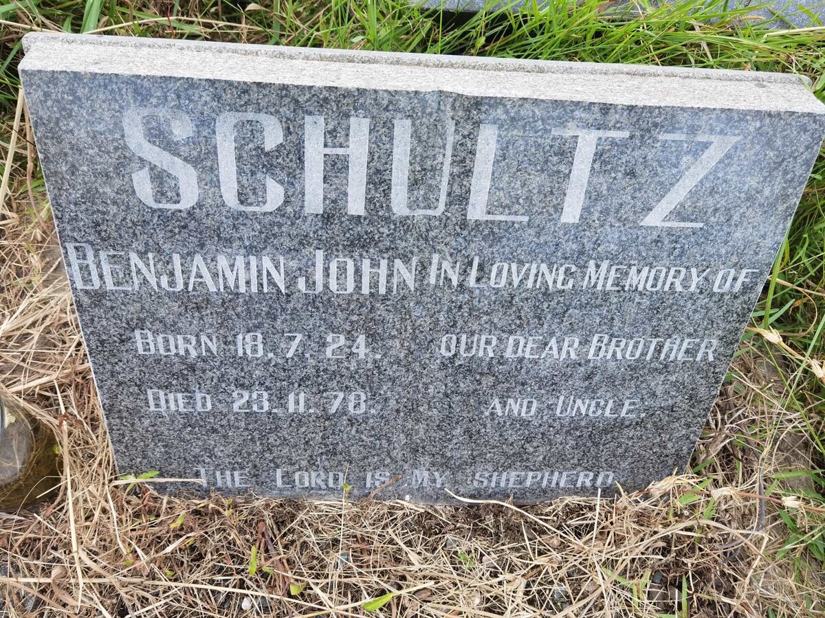 SCHULTZ Benjamin John 1924-1978