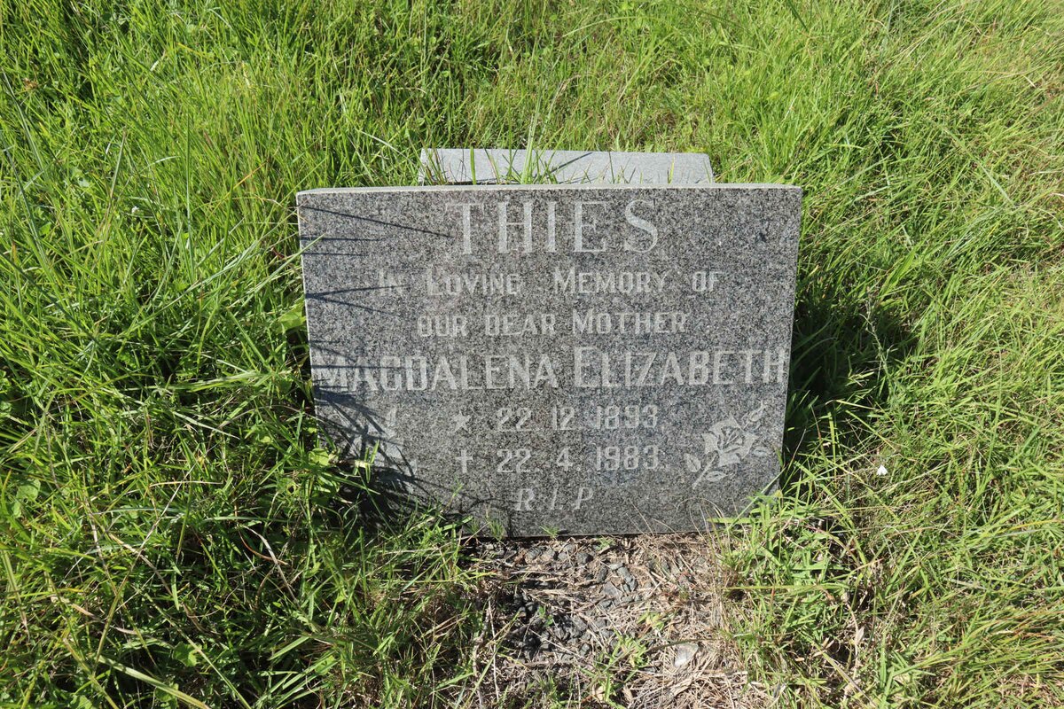 THIES Magdalena Elizabeth 1893-1983