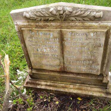 THOMSON Johan Emanuel -1946 &amp; Margaret Wilhelmina -1955 :: THOMSON John Henry -1953 :: THOMSON G.A.