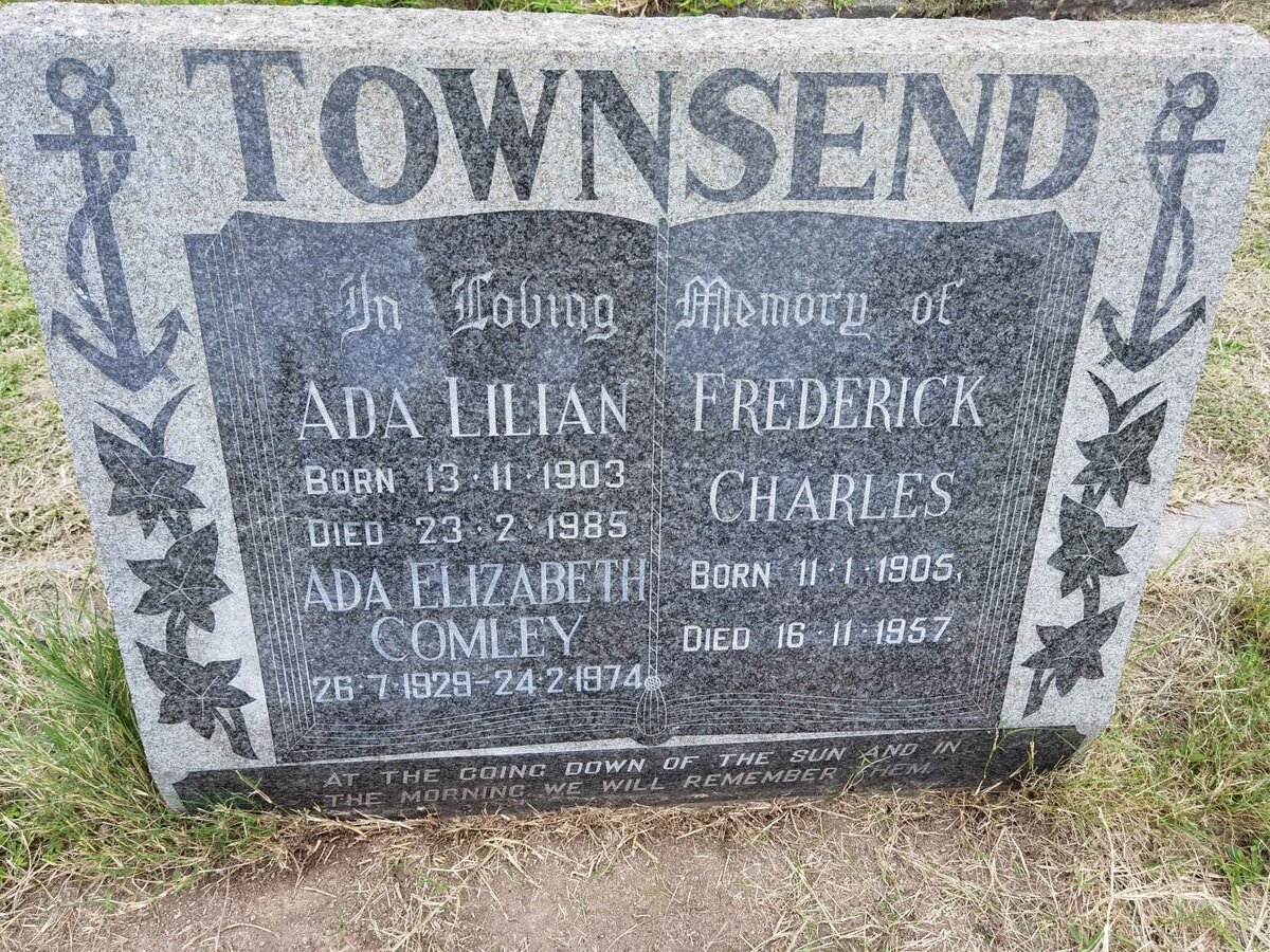 TOWNSEND Frederick Charles 1905-1957 &amp; Ada Lilian 1903-1985 :: COMLEY Ada Elizabeth 1929-1974