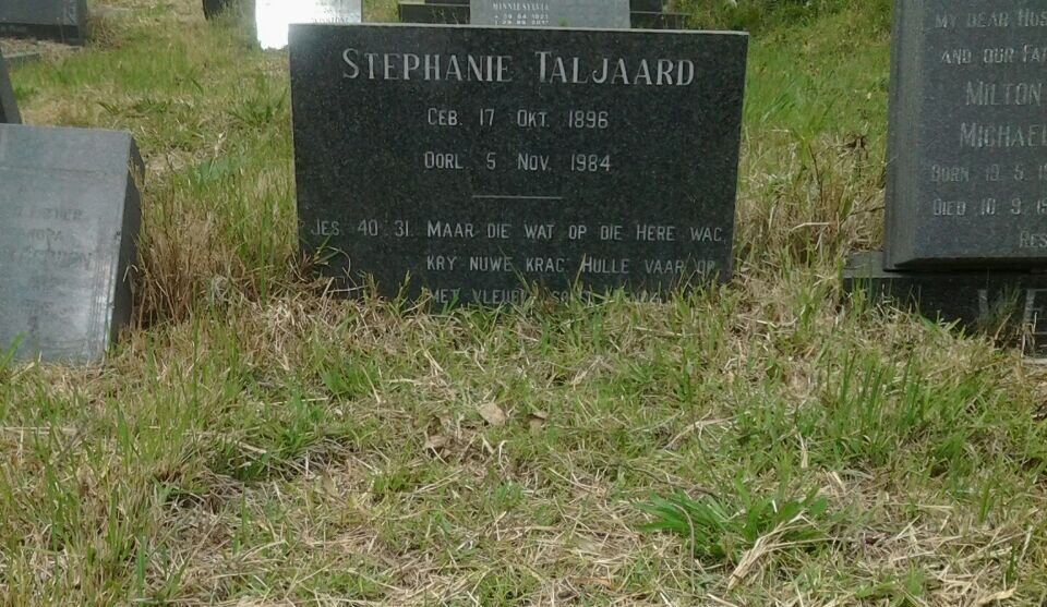 TALJAARD Stephanie 1896-1984