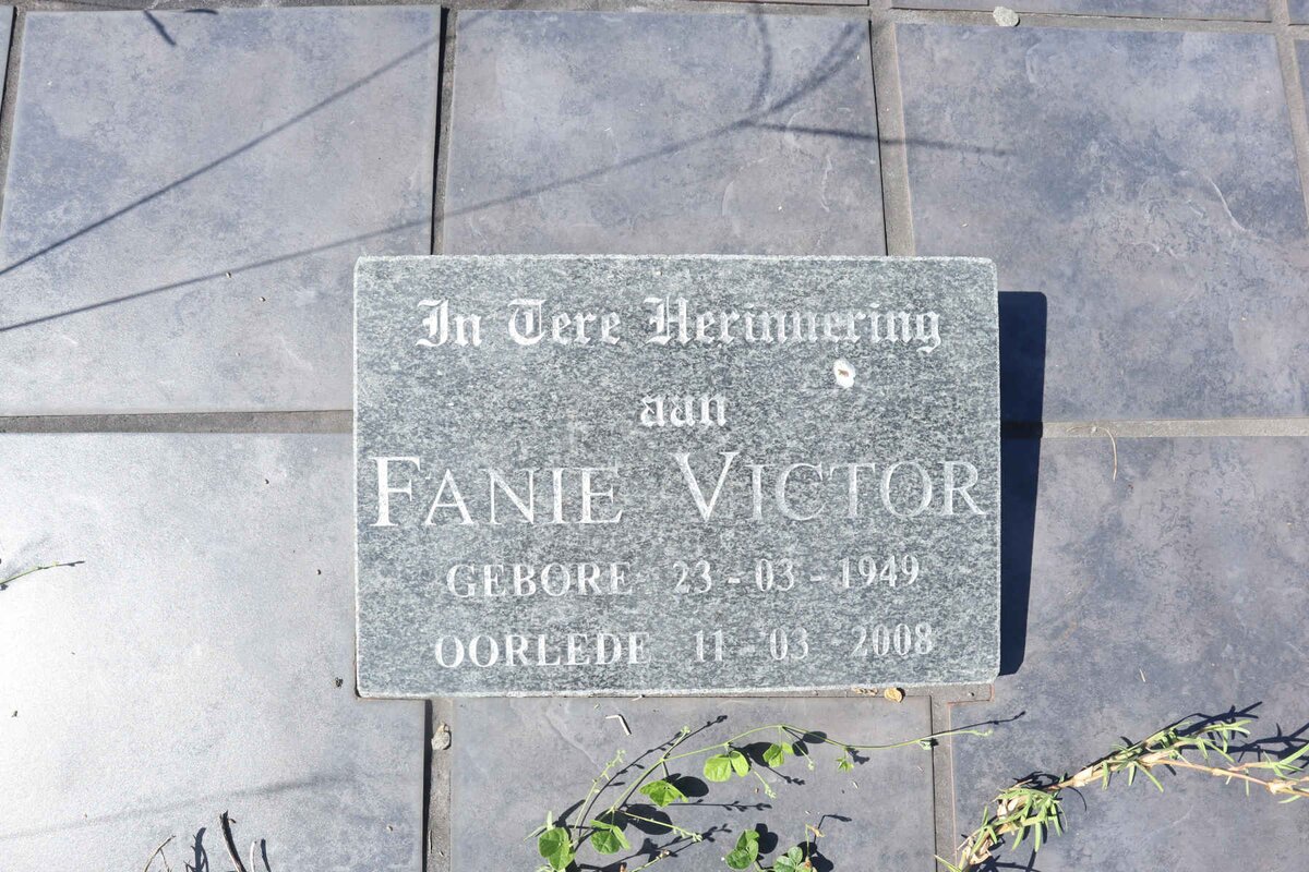 VICTOR Fanie 1949-2008