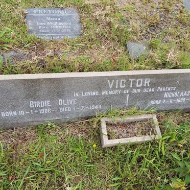 VICTOR Nicholaas Petrus 1899-1953 &amp; Birdie Olive 1906-1949