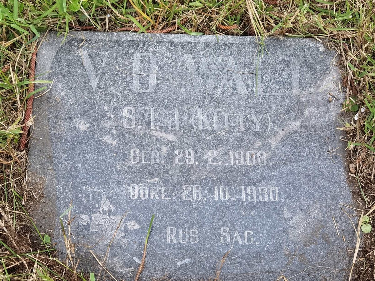 WALT S.I.J., v.d. 1903-1980