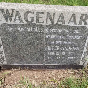 WAGENAAR Pieter Andries 1912-1967