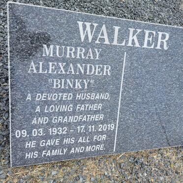 WALKER Murray Alexander 1932-2019