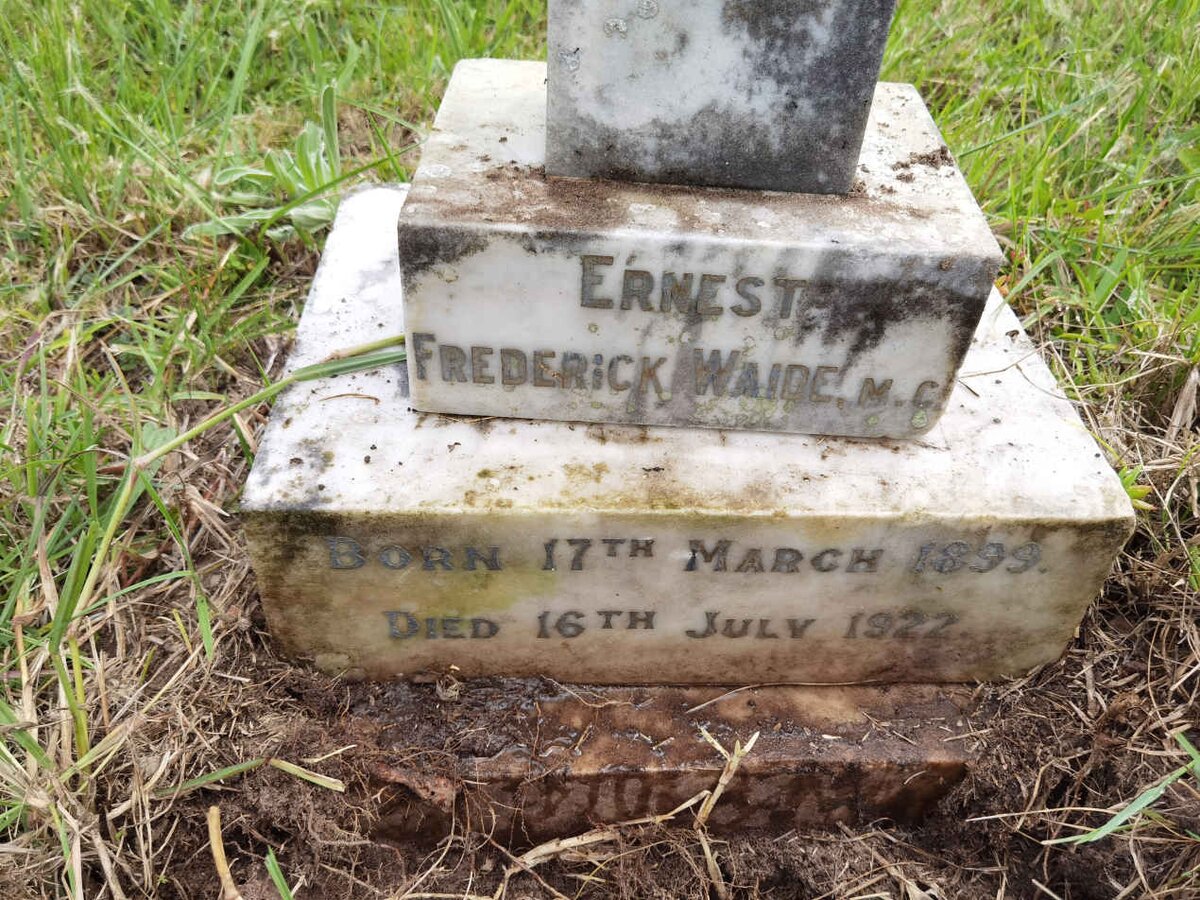 WAIDE Ernest Frederick 1899-1922