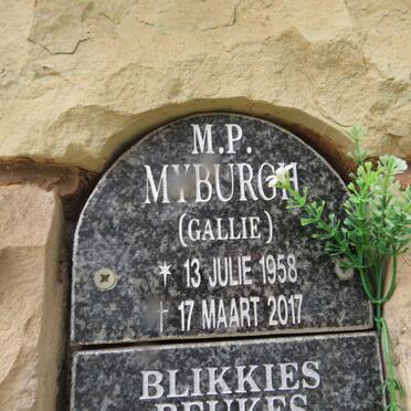 MYBURGH M.P. 1958-2017