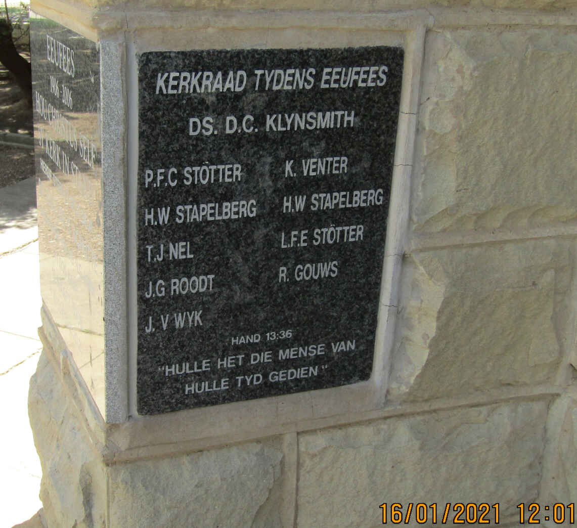 5. Gedenkplaat - Eeufees 2006