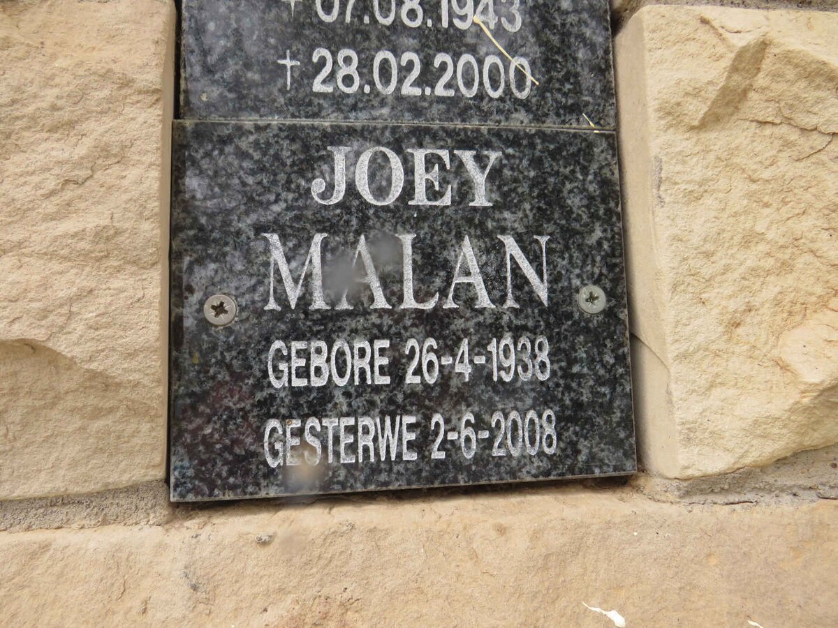 MALAN Joey 1938-2008