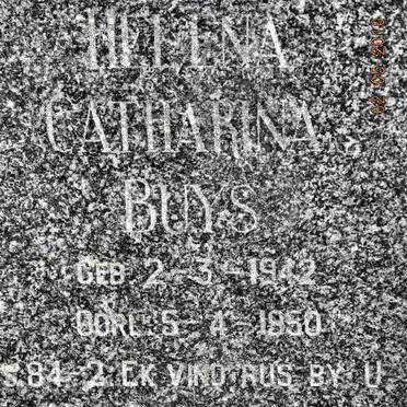 BUYS Helena Catharina 1942-1950