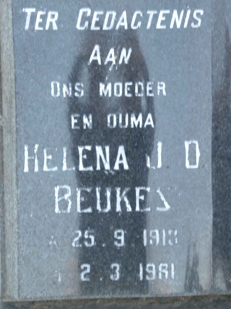 BEUKES Helena J.D. 1913-1981