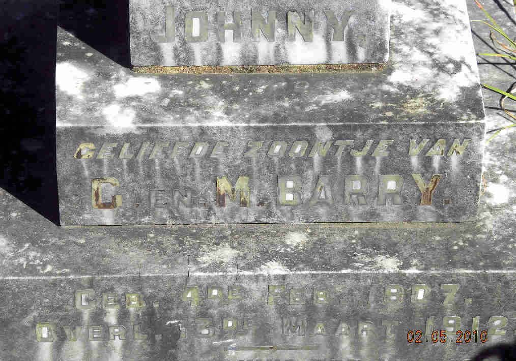 BARRY Johnny 1907-1912