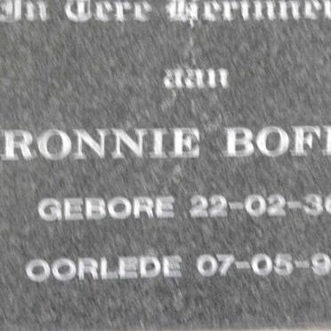 BOFFA Ronnie 1936-1998