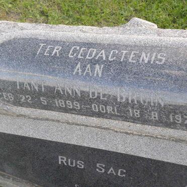 BRUIN Ann, de 1899-1970