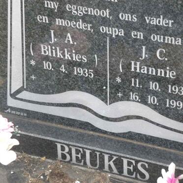 BEUKES J.A. 1935- &amp; J.C. 1938-1999
