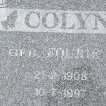 COLYN nee FOURIE 1908-1997