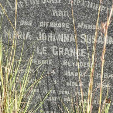 GRANGE Maria Johanna Susanne, le nee REYNDERS 1884-1954