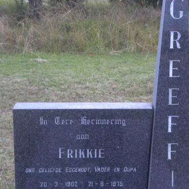 GREEFF Frikkie 1902-1975