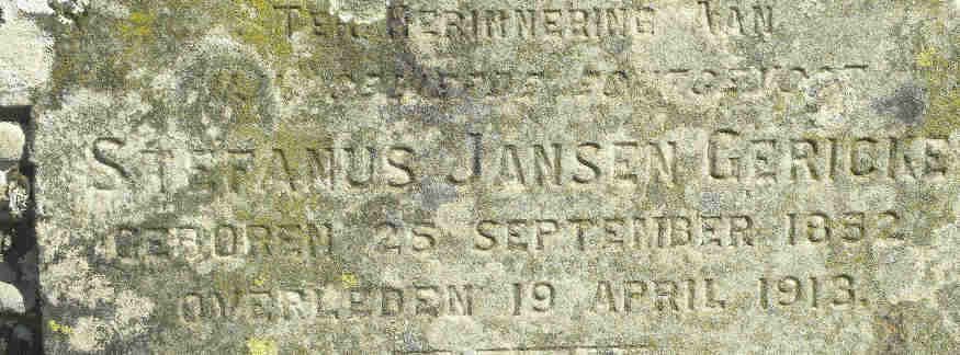 GERICKE Stefanus Jansen 1852-1913