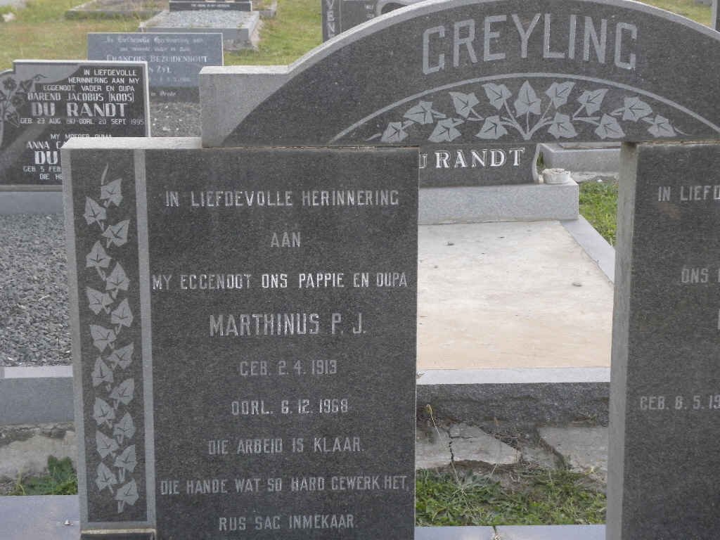 GREYLING Marthinus P.J. 1913-1968