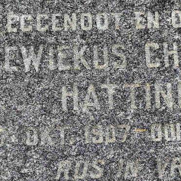 HATTINGH Lodewiekus Christoffel 1907-1959