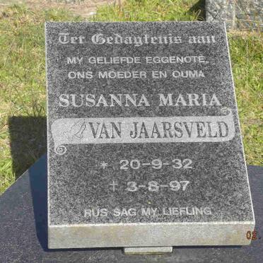 JAARSVELD Susanna Maria, van 1932-1997