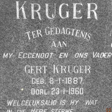 KRUGER Gert 1887-1960