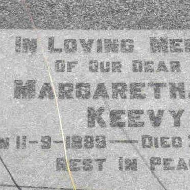 KEEVY Margaretha S.E. 1889-1961