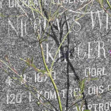 KRUGER Nicolaas Willem 1870-1950
