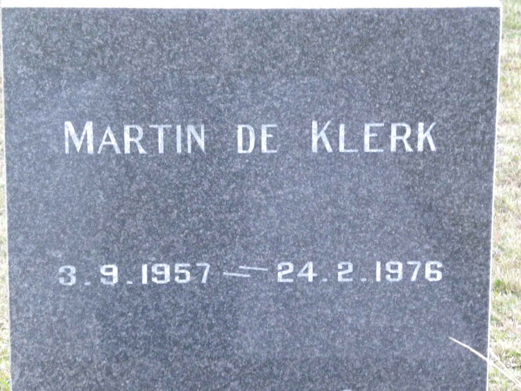 KLERK Martin, de 1957-1976