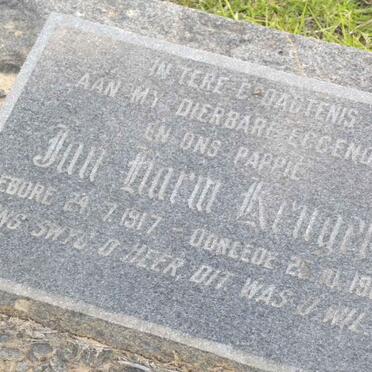 KRUGER Jan Harm 1917-1965